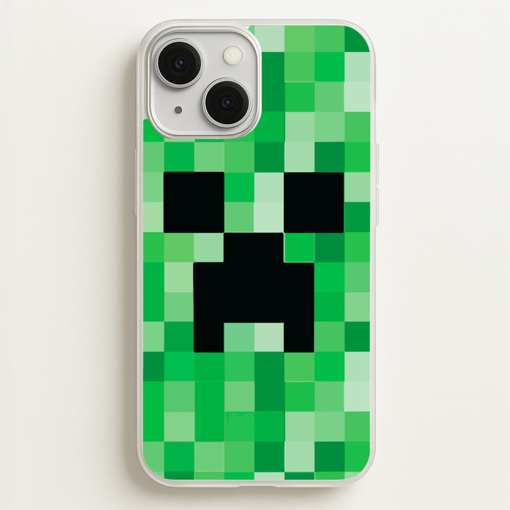 Creeper Face - Mining - Minecraft Phone Case for iPhone 13 Mini