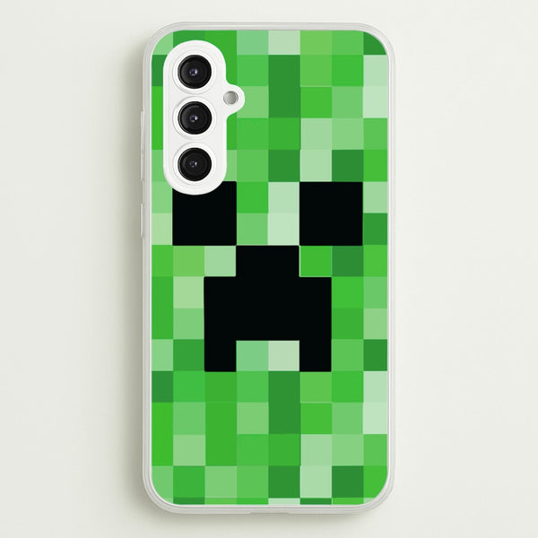 Creeper Face - Mining - Minecraft Phone Case for Galaxy S23FE
