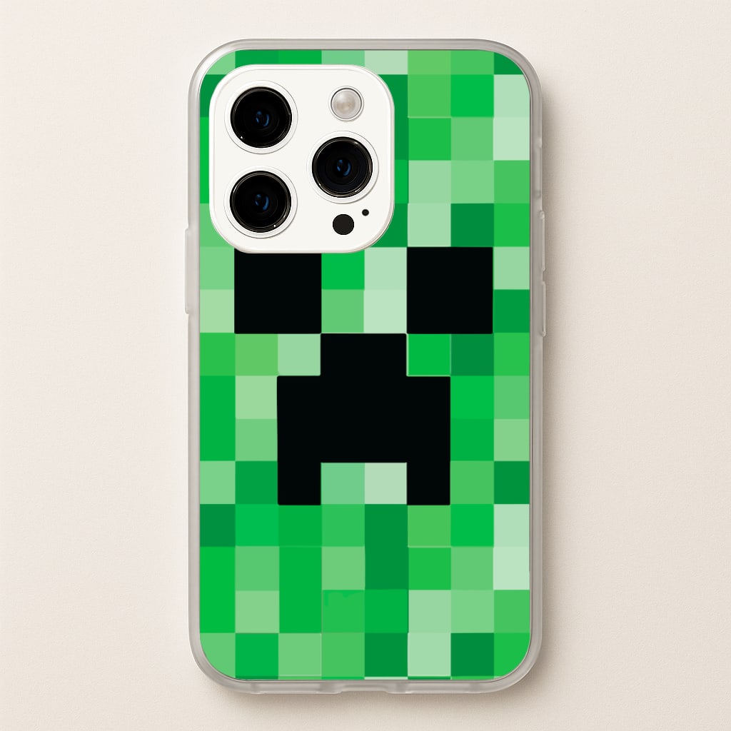 Creeper Face - Mining - Minecraft Phone Case for iPhone 14 Pro