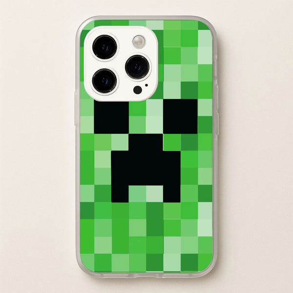 Creeper Face - Mining - Minecraft Phone Case for iPhone 14 Pro