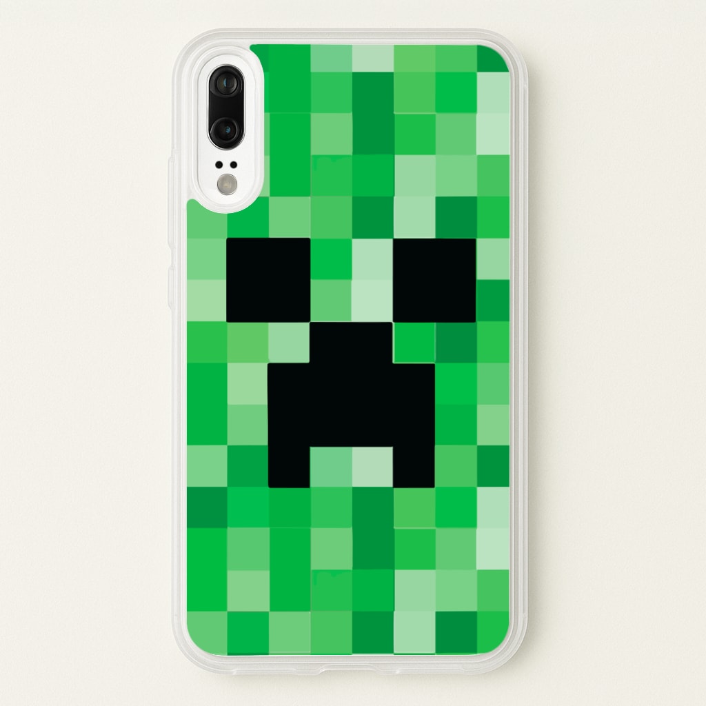 Creeper Face - Mining - Minecraft Phone Case for Huawei P20