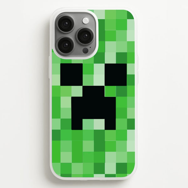 Creeper Face - Mining - Minecraft Phone Case for iPhone 13 Pro Max