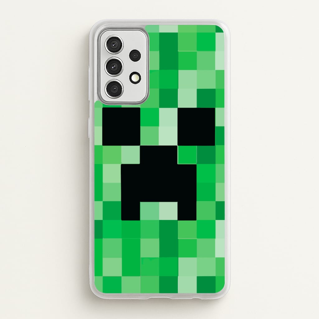 Creeper Face - Mining - Minecraft Phone Case for Galaxy A52 / A52s