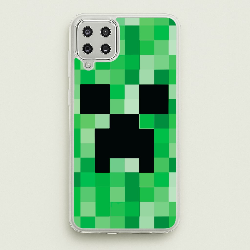 Creeper Face - Mining - Minecraft Phone Case for Galaxy A12