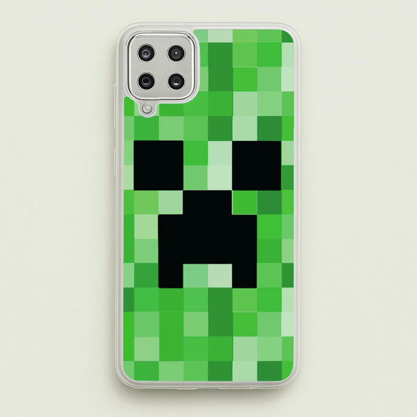 Creeper Face - Mining - Minecraft Phone Case for Galaxy A12