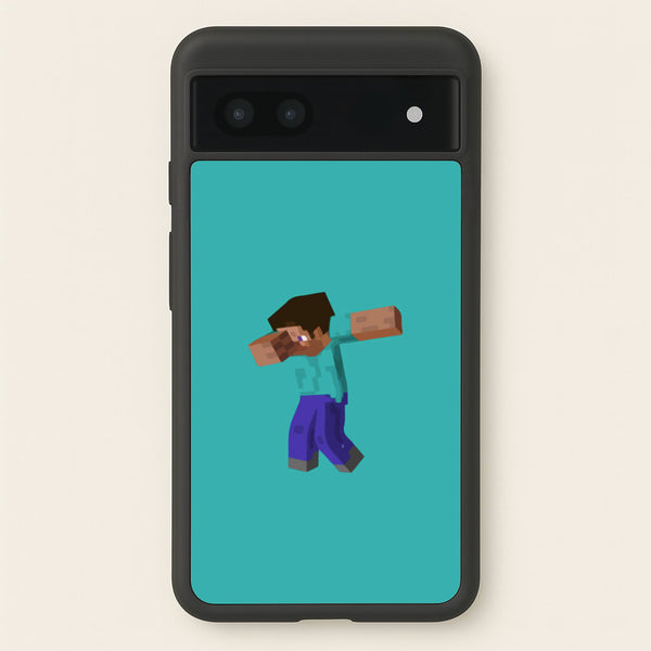Steve Dab - Mining - Minecraft Phone Case for Google Pixel 6a