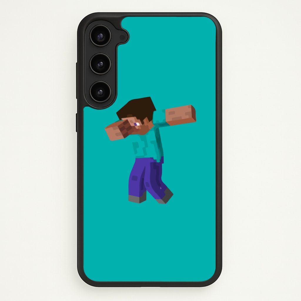 Steve Dab - Mining - Minecraft Phone Case for Galaxy S23 Plus