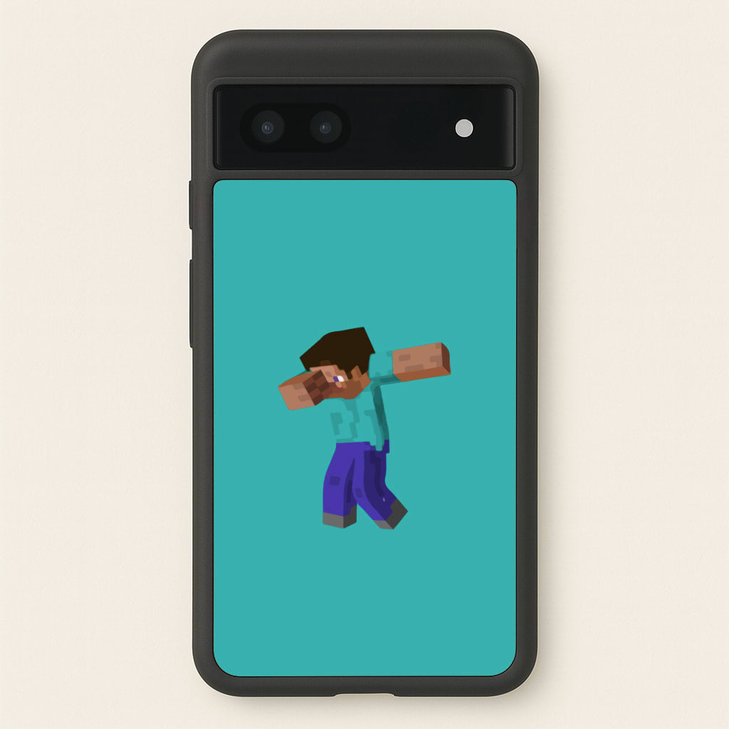 Steve Dab - Mining - Minecraft Phone Case for Google Pixel 7a