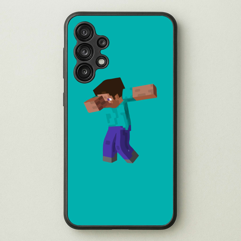 Steve Dab - Mining - Minecraft Phone Case for Galaxy A13