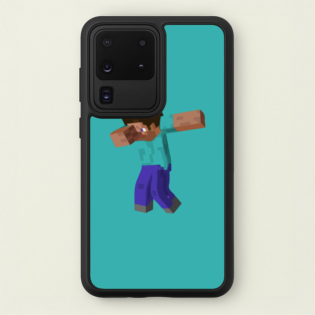 Steve Dab - Mining - Minecraft Phone Case for Galaxy S20 Ultra