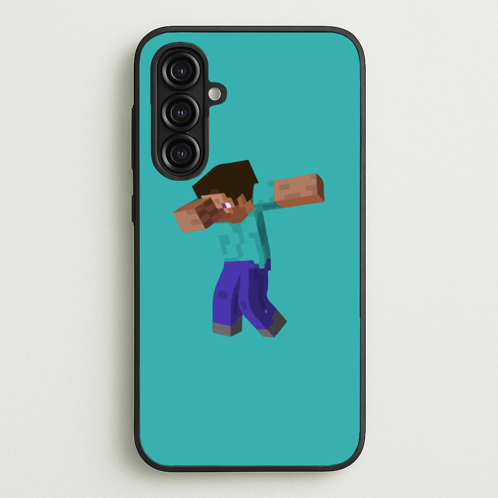 Steve Dab - Mining - Minecraft Phone Case for Galaxy A16