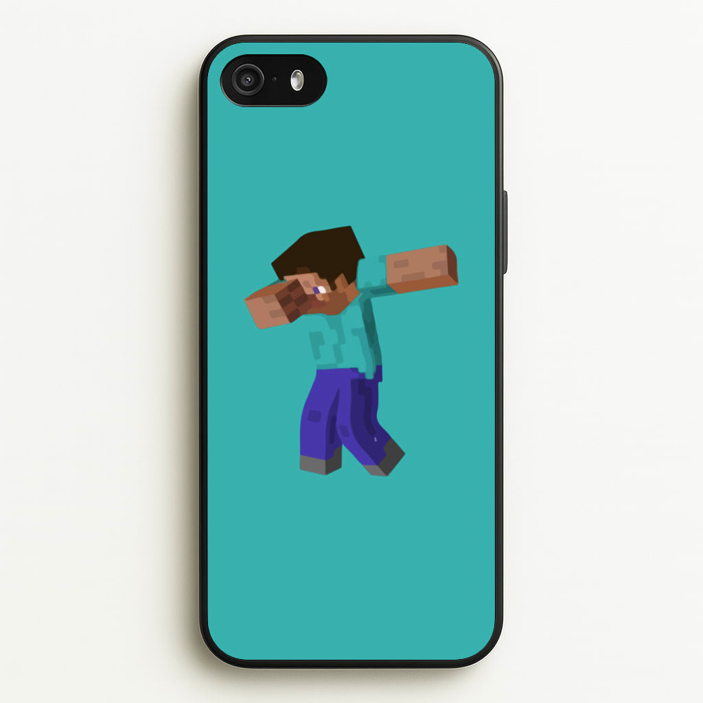 Steve Dab - Mining - Minecraft Phone Case for iPhone 5 / 5s / SE 2016