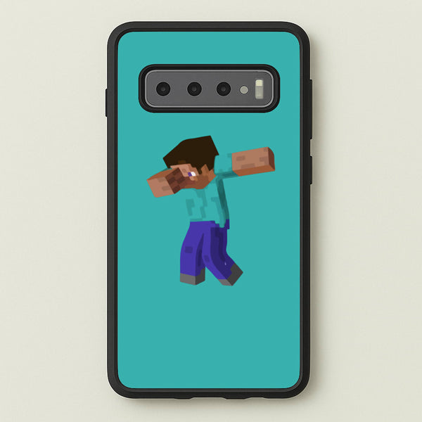 Steve Dab - Mining - Minecraft Phone Case for Galaxy S10