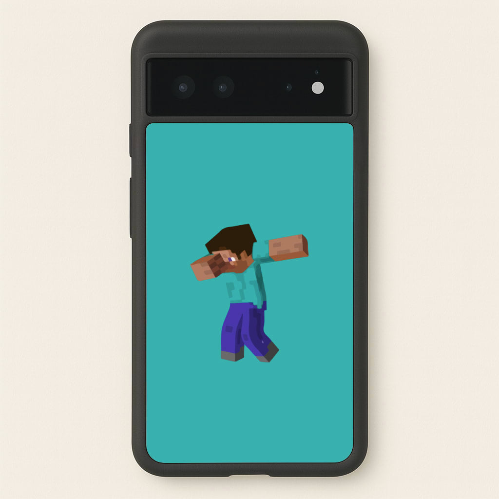 Steve Dab - Mining - Minecraft Phone Case for Google Pixel 6
