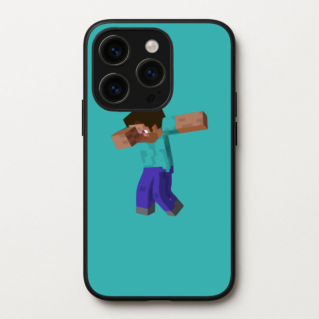 Steve Dab - Mining - Minecraft Phone Case for iPhone 14 Pro