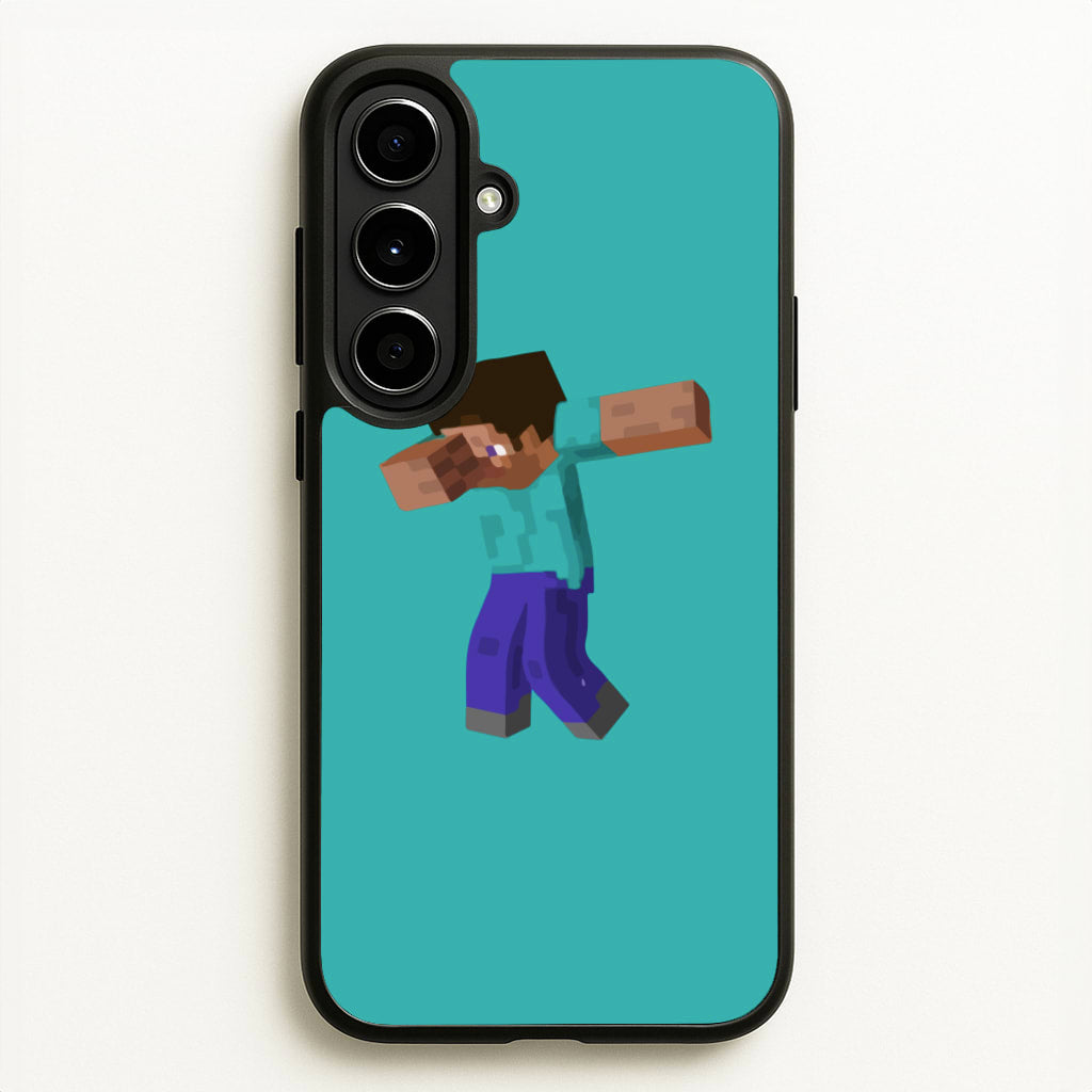 Steve Dab - Mining - Minecraft Phone Case for Galaxy A56