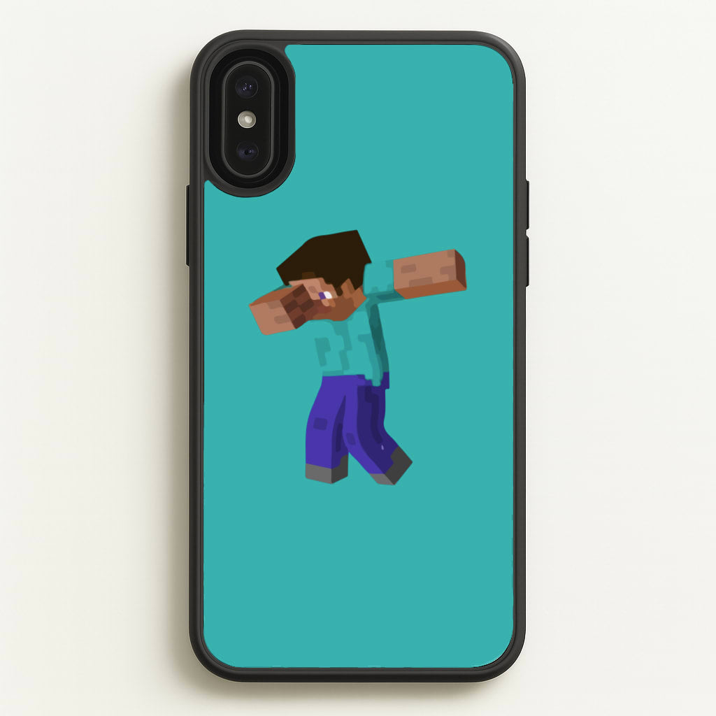 Steve Dab - Mining - Minecraft Phone Case for iPhone XS Max