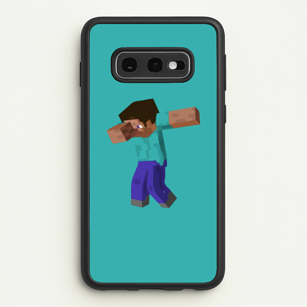 Steve Dab - Mining - Minecraft Phone Case for Galaxy S10e