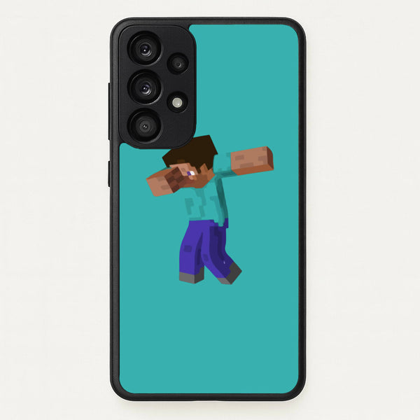 Steve Dab - Mining - Minecraft Phone Case for Galaxy A53