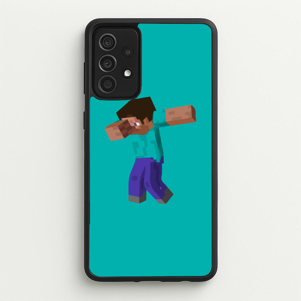 Steve Dab - Mining - Minecraft Phone Case for Galaxy A52 / A52s