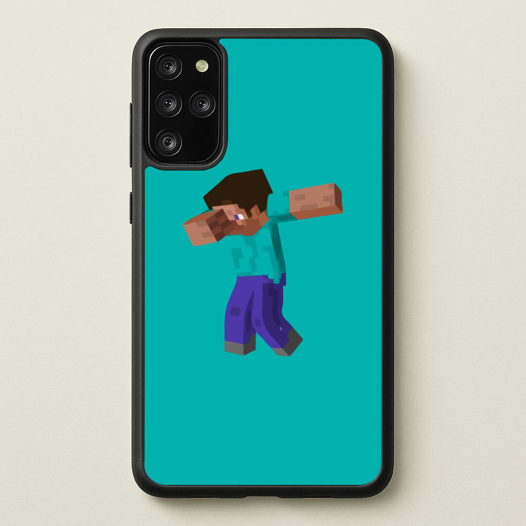 Steve Dab - Mining - Minecraft Phone Case for Galaxy S20 Plus
