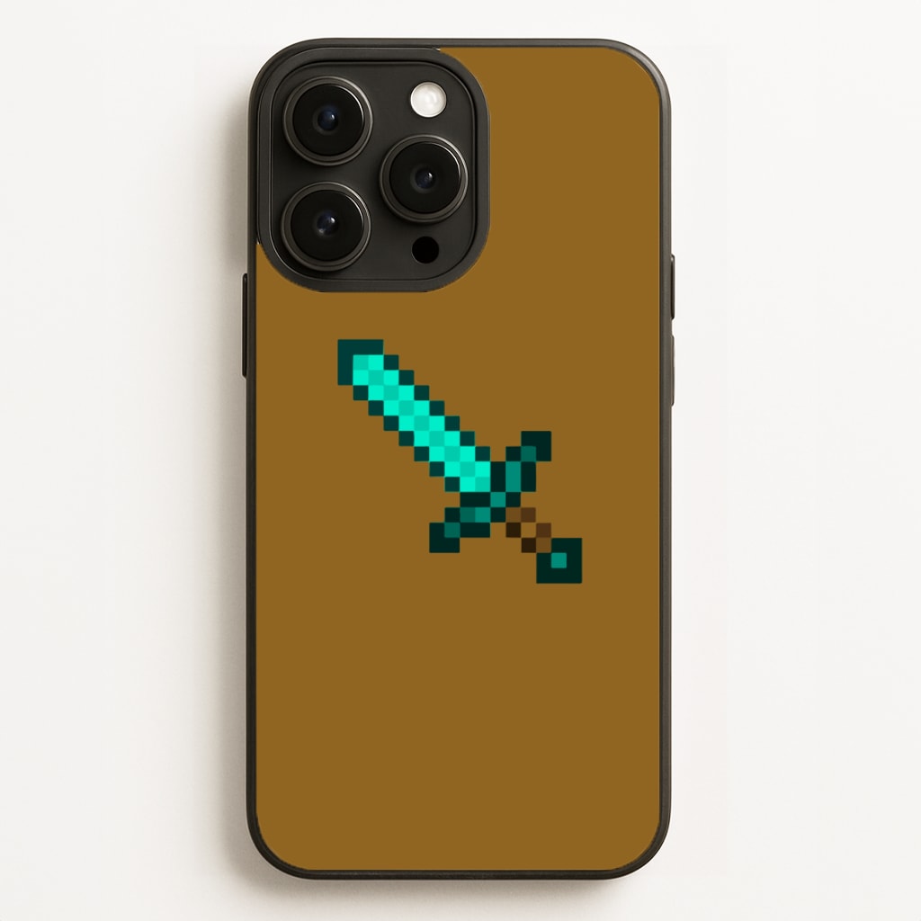 Diamond Sword - Minecraft Phone Case Diamond Sword - Minecraft Phone Case