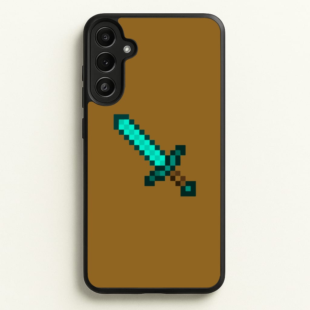 Diamond Sword - Mining - Minecraft Phone Case for Galaxy A36