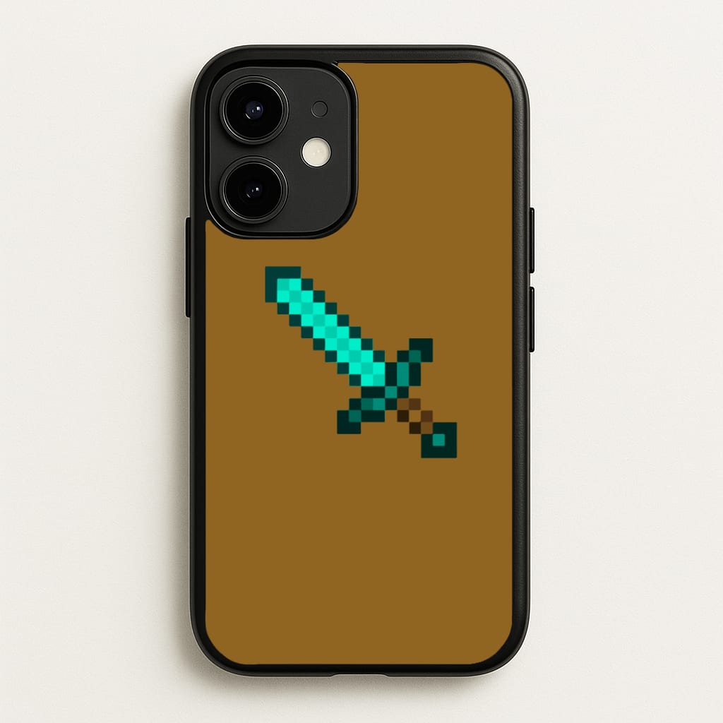 Diamond Sword - Mining - Minecraft Phone Case for iPhone 12 Mini