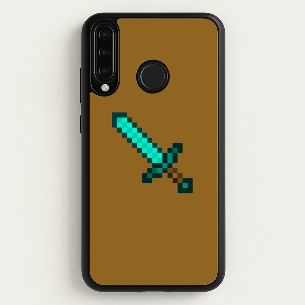 Diamond Sword - Mining - Minecraft Phone Case for Huawei P30 Lite