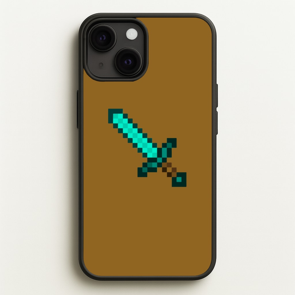 Diamond Sword - Mining - Minecraft Phone Case for iPhone 13 Mini