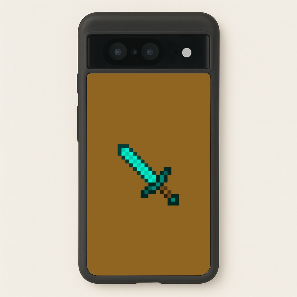 Diamond Sword - Mining - Minecraft Phone Case for Google Pixel 8