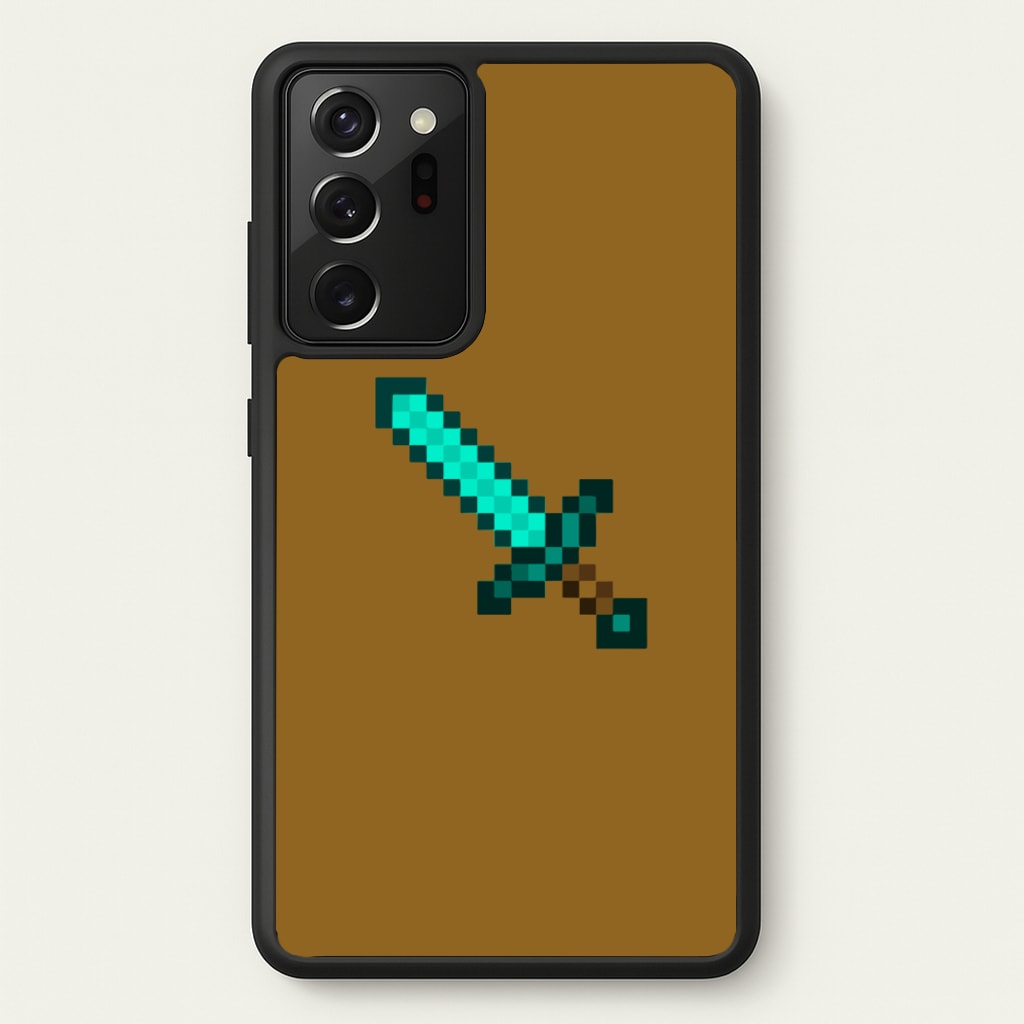 Diamond Sword - Mining - Minecraft Phone Case for Galaxy Note 20 Ultra