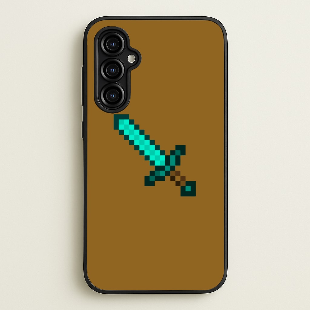 Diamond Sword - Mining - Minecraft Phone Case for Galaxy A54