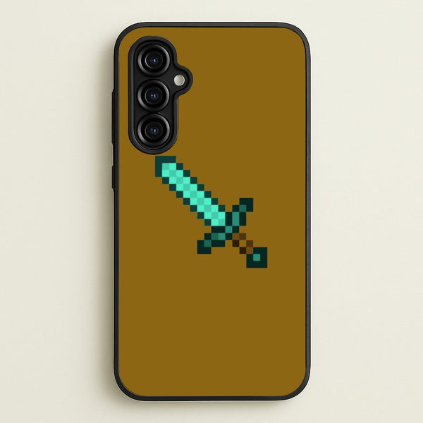 Diamond Sword - Mining - Minecraft Phone Case for Galaxy A54