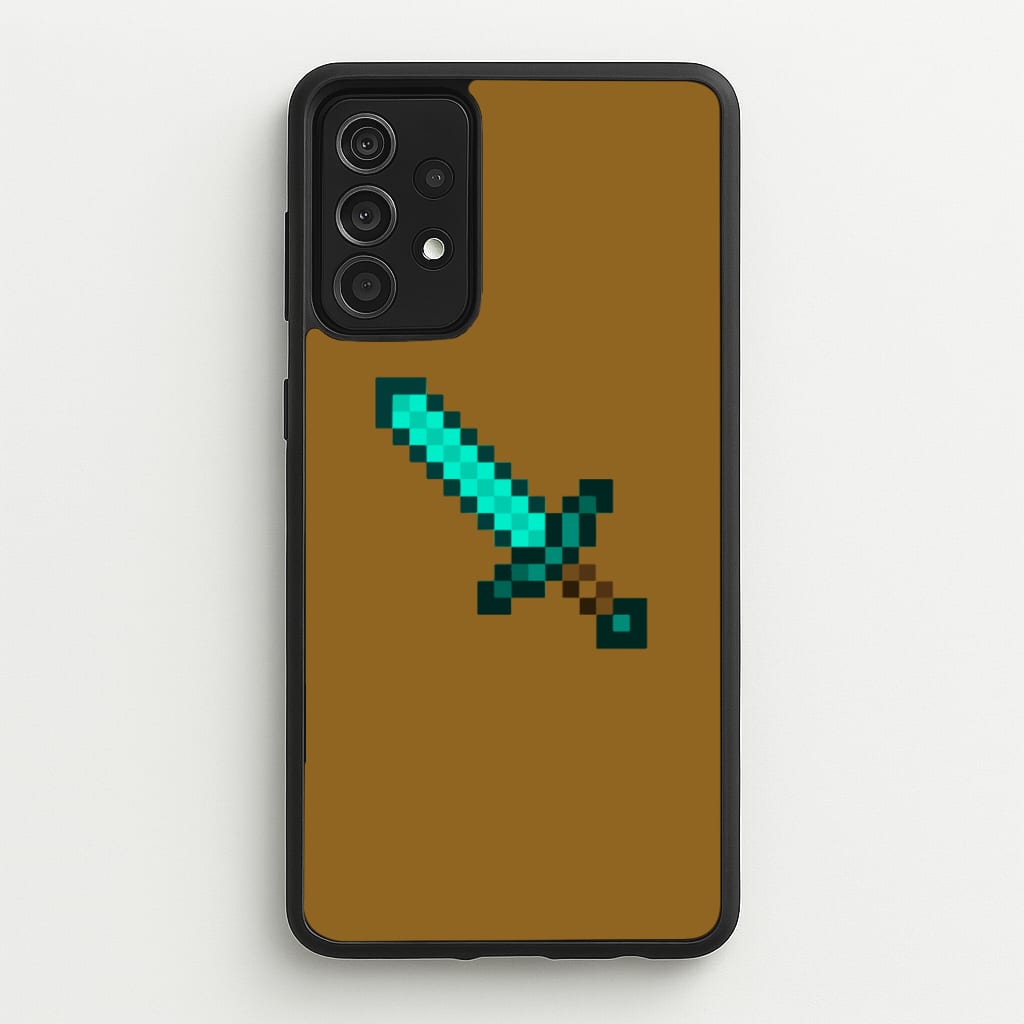 Diamond Sword - Mining - Minecraft Phone Case for Galaxy A52 / A52s