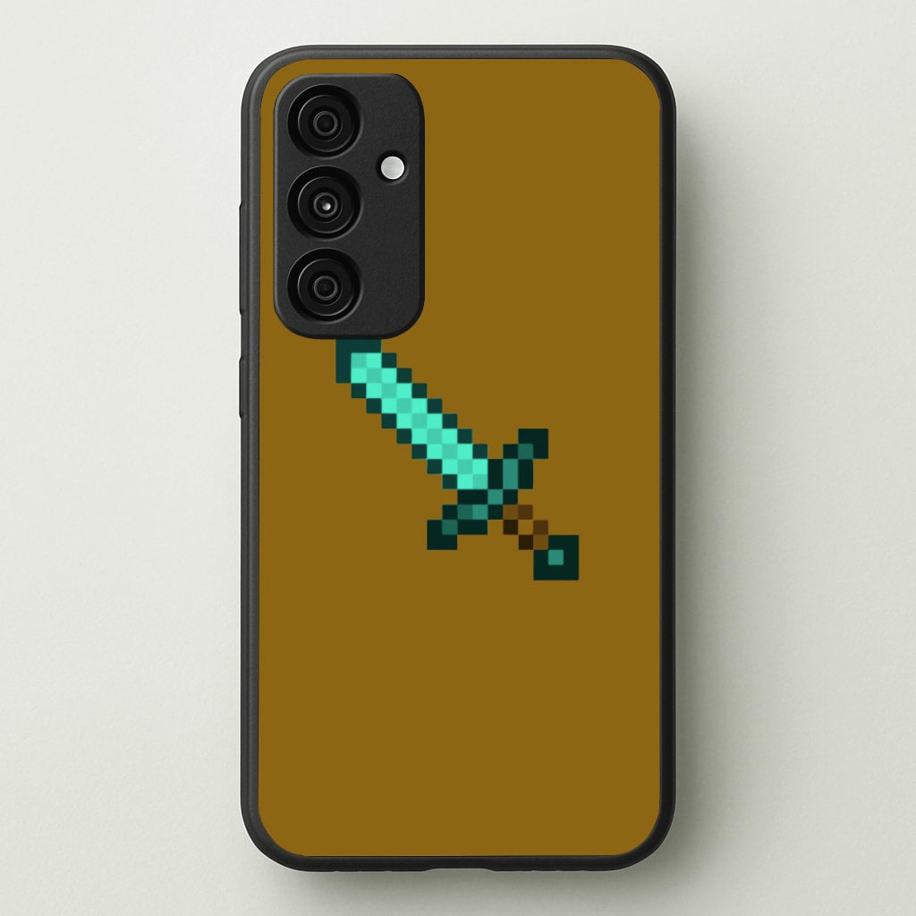 Diamond Sword - Mining - Minecraft Phone Case for Galaxy A35