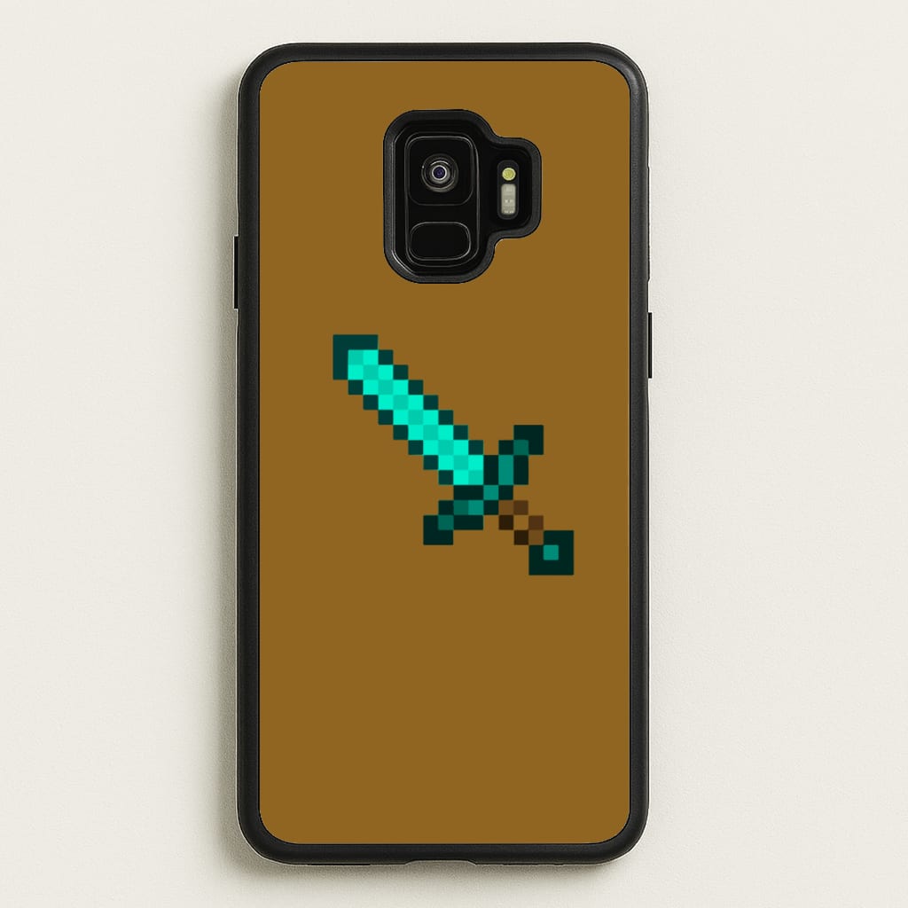 Diamond Sword - Mining - Minecraft Phone Case for Galaxy S9