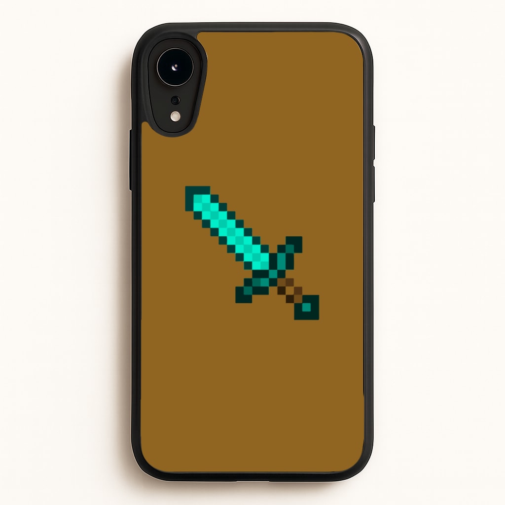 Diamond Sword - Mining - Minecraft Phone Case for iPhone XR