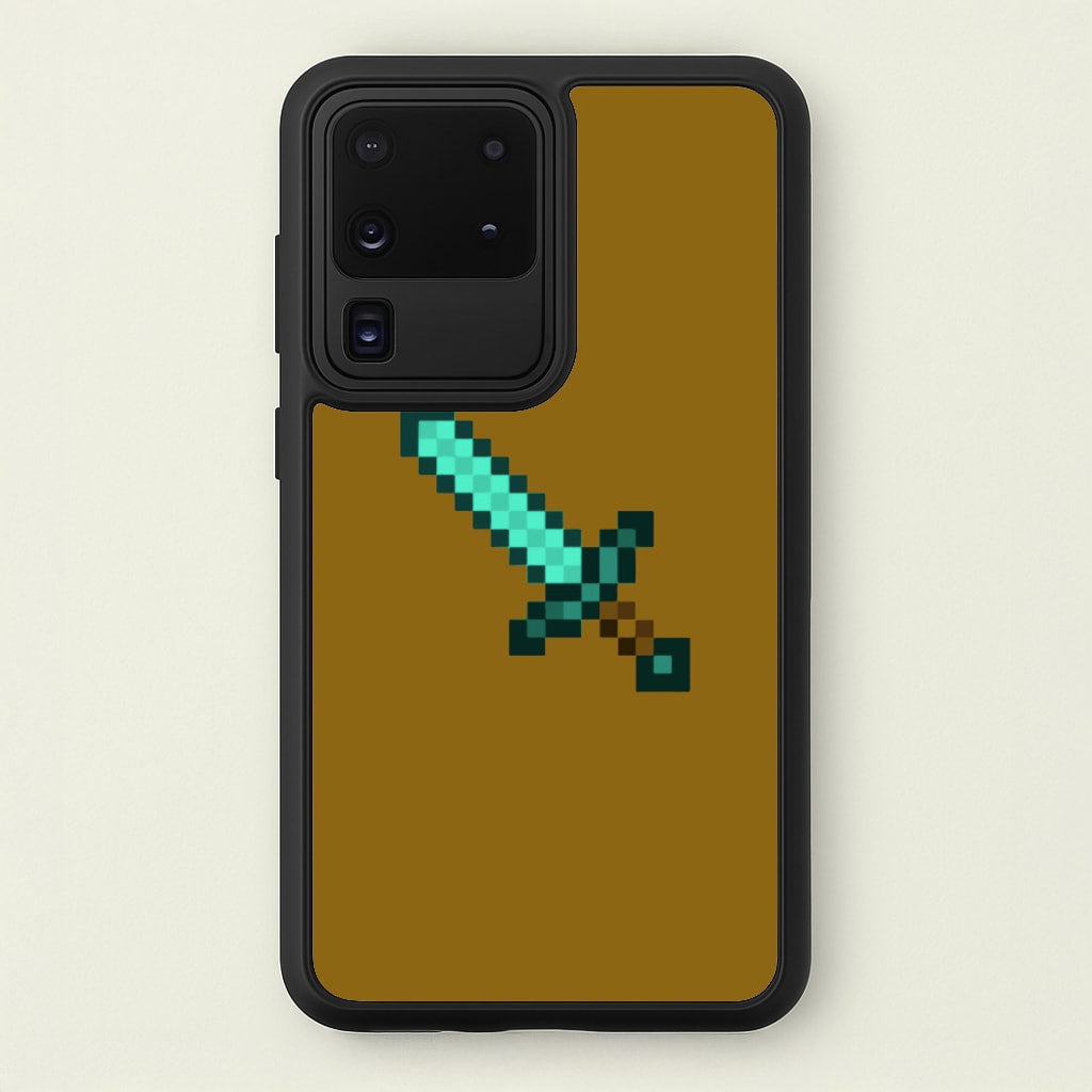 Diamond Sword - Mining - Minecraft Phone Case for Galaxy S20 Ultra