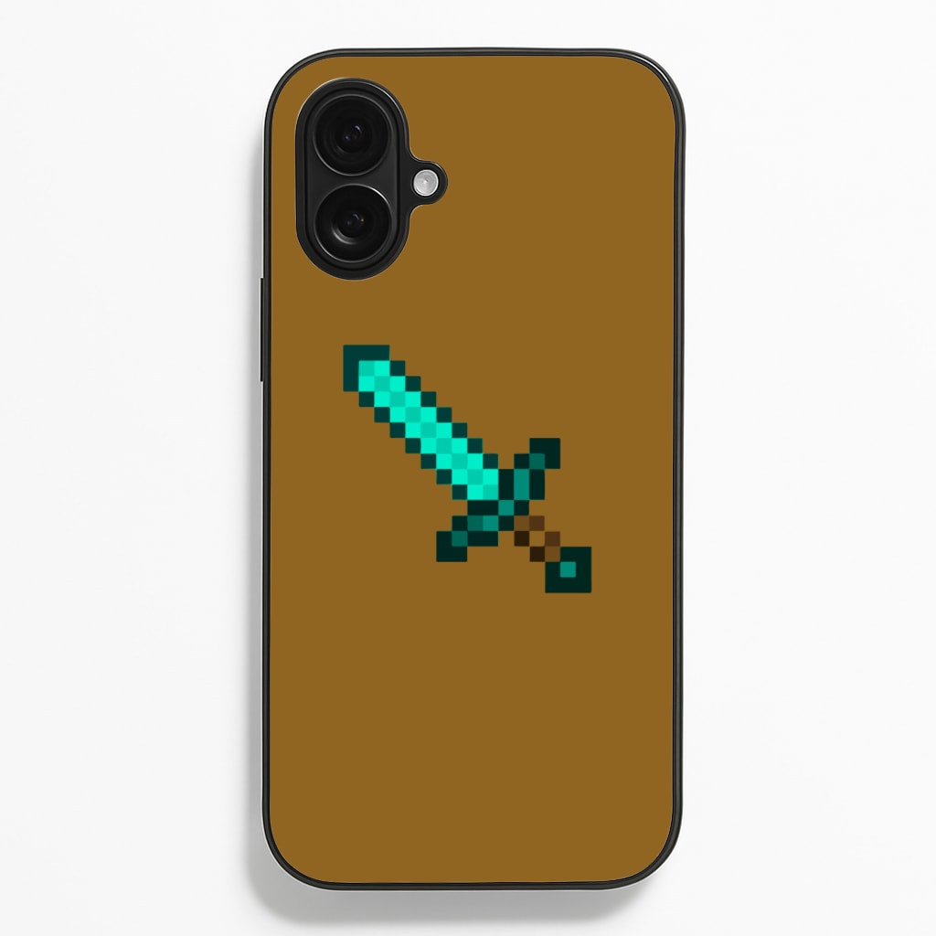 Diamond Sword - Mining - Minecraft Phone Case for iPhone 16 Plus