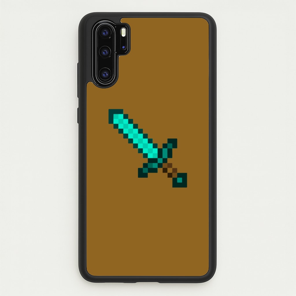 Diamond Sword - Mining - Minecraft Phone Case for Huawei P30 Pro