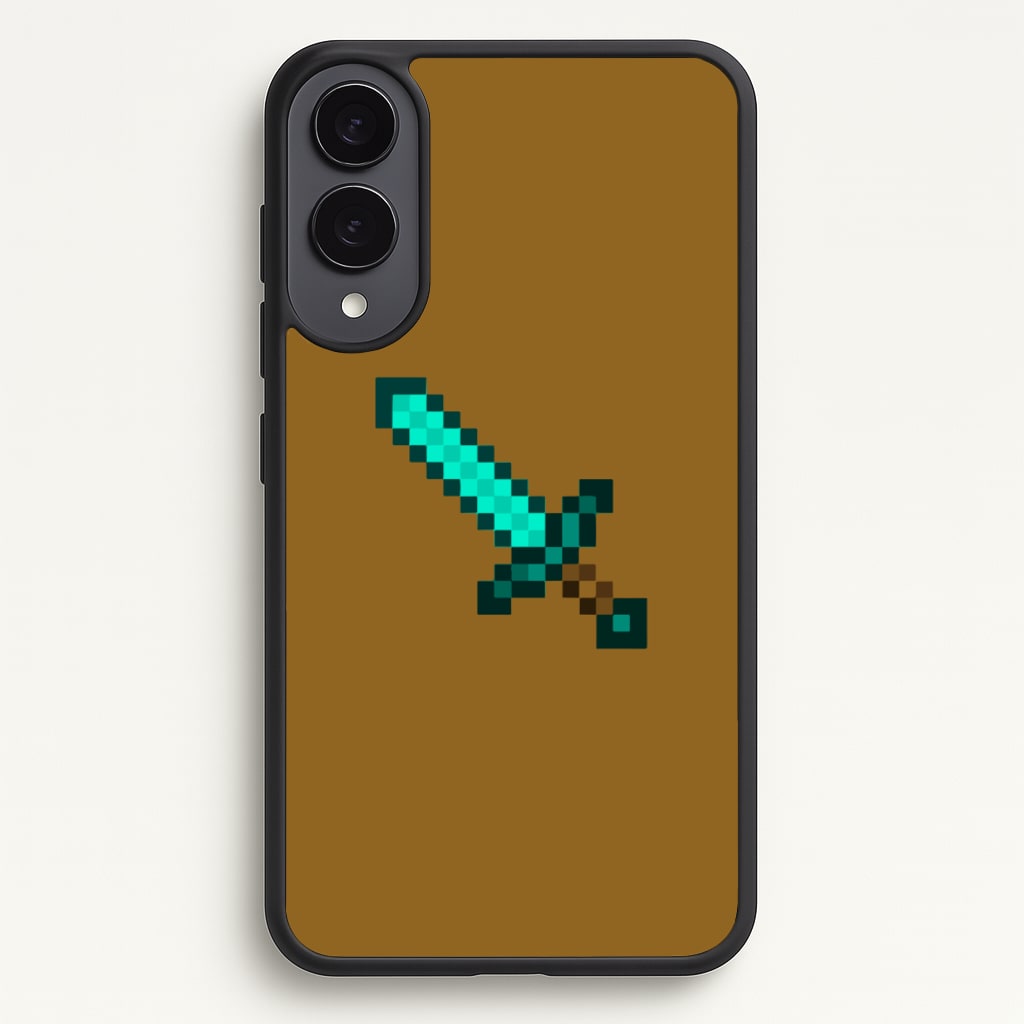 Diamond Sword - Mining - Minecraft Phone Case for Galaxy S25 Edge