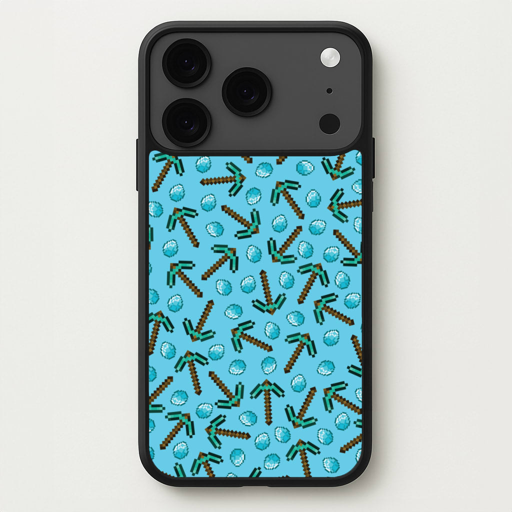 Diamond Axe Pattern Phone Case for iPhone 17 Pro Max