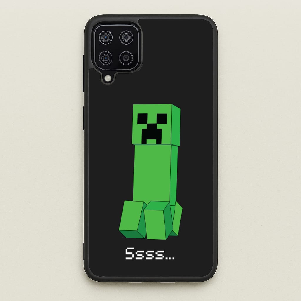 Creeper Standing - Minecraft Phone Case for Galaxy A12