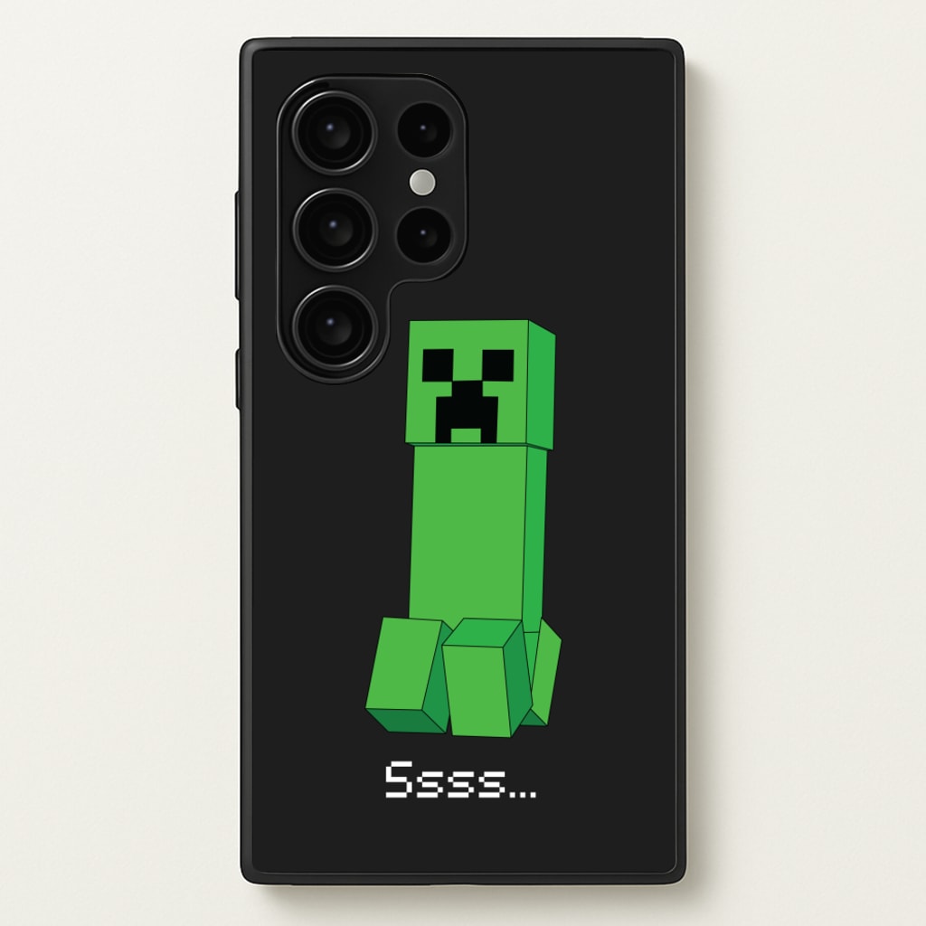 Creeper Standing - Minecraft Phone Case for Galaxy S24 Ultra