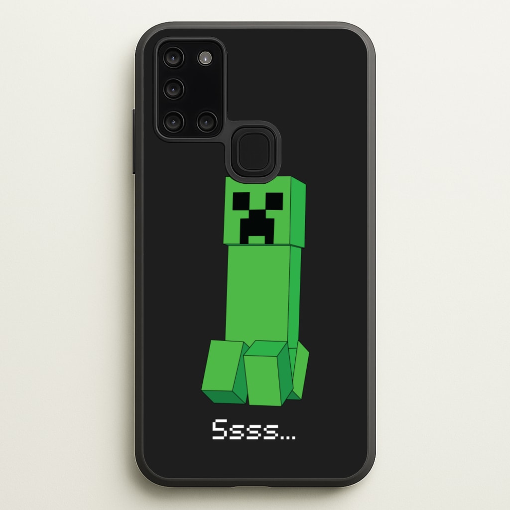 Creeper Standing - Minecraft Phone Case for Galaxy A21s