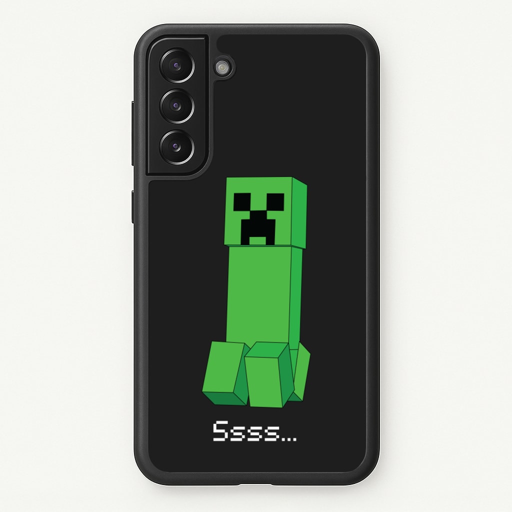 Creeper Standing - Minecraft Phone Case for Galaxy S22
