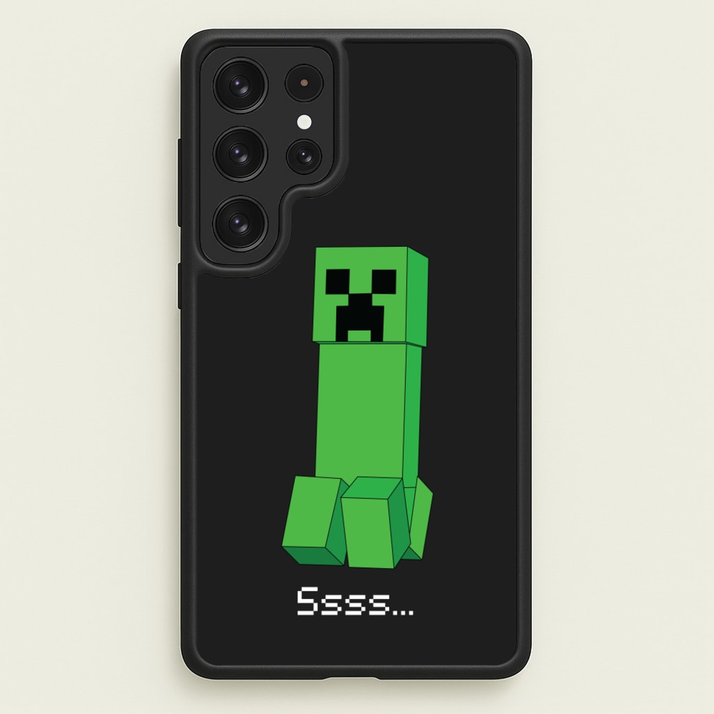 Creeper Standing - Minecraft Phone Case for Galaxy S23 Ultra
