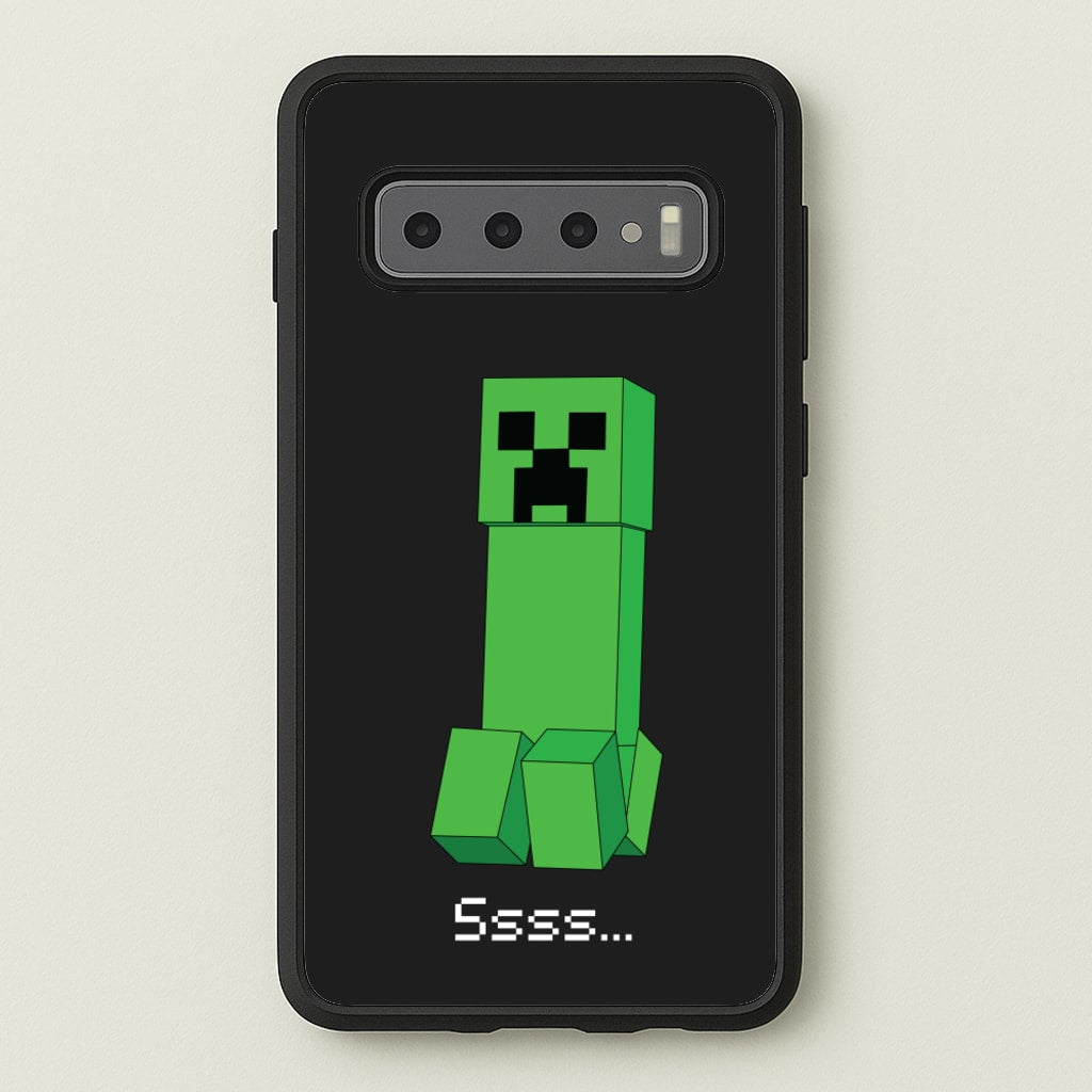 Creeper Standing - Minecraft Phone Case for Galaxy S10 Plus