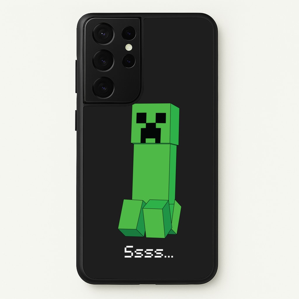 Creeper Standing - Minecraft Phone Case for Galaxy S21 Ultra